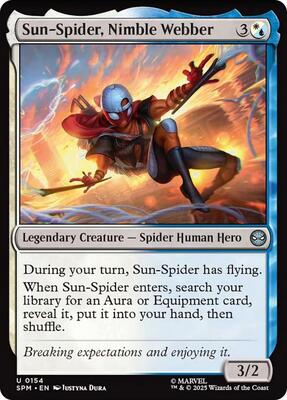 Sun-Spider, Nimble Webber card from Marvel's Spider-Man