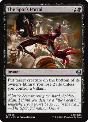 The Spot's Portal card from Marvel's Spider-Man