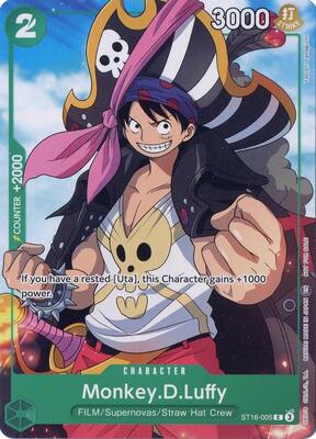 Monkey.D.Luffy (Welcome Pack Vol. 2) card from One Piece Promotion Cards