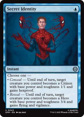 Secret Identity card from Marvel's Spider-Man