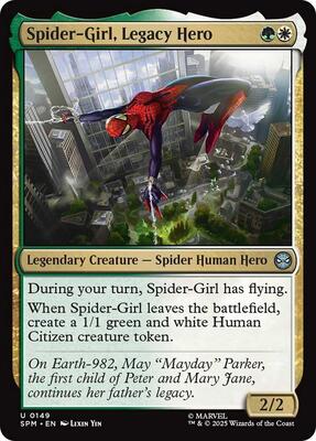 Spider-Girl, Legacy Hero card from Marvel's Spider-Man