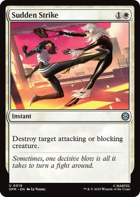 Sudden Strike card from Marvel's Spider-Man
