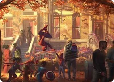 Friendly Neighborhood Art Card card from Art Series: Marvel's Spider-Man