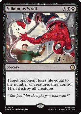 Villainous Wrath card from Marvel's Spider-Man