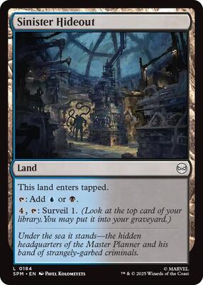 Sinister Hideout card from Marvel's Spider-Man