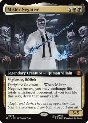 Mister Negative (Extended Art) card from Marvel's Spider-Man