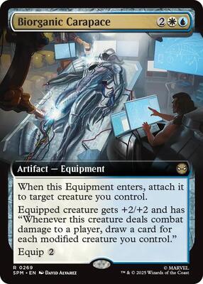 Biorganic Carapace (Extended Art) card from Marvel's Spider-Man