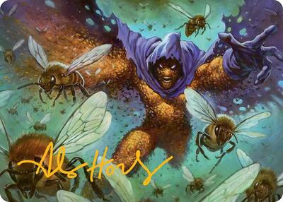 Swarm, Being of Bees Art Card (Gold-Stamped Signature) card from Art Series: Marvel's Spider-Man