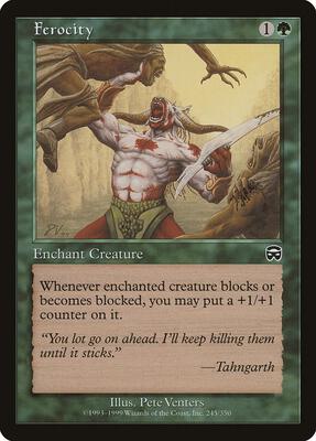 Ferocity card from Mercadian Masques
