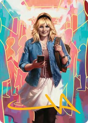 Gwen Stacy Art Card (Gold-Stamped Signature) (13/54) card from Art Series: Marvel's Spider-Man