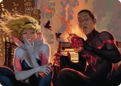Heroes' Hangout Art Card card from Art Series: Marvel's Spider-Man