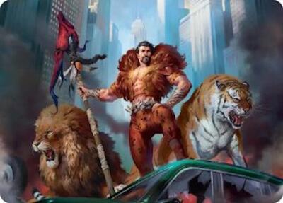 Kraven, Proud Predator Art Card card from Art Series: Marvel's Spider-Man
