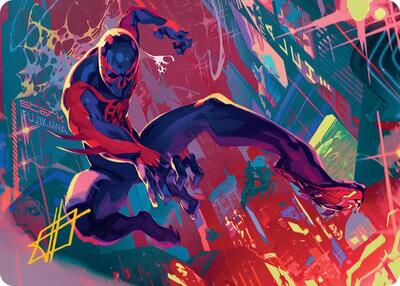 Spider-Man 2099 Art Card (Gold-Stamped Signature) card from Art Series: Marvel's Spider-Man