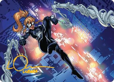 Arana, Heart of the Spider Art Card (Gold-Stamped Signature) card from Art Series: Marvel's Spider-Man