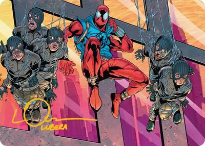 Scarlet Spider, Ben Reilly Art Card (Gold-Stamped Signature) card from Art Series: Marvel's Spider-Man