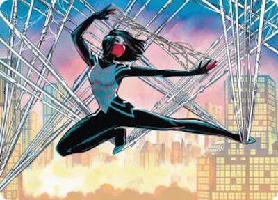 Silk, Web Weaver Art Card (39/54) card from Art Series: Marvel's Spider-Man