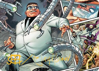 Doctor Octopus, Master Planner Art Card (48/54) (Gold-Stamped Signature) card from Art Series: Marvel's Spider-Man