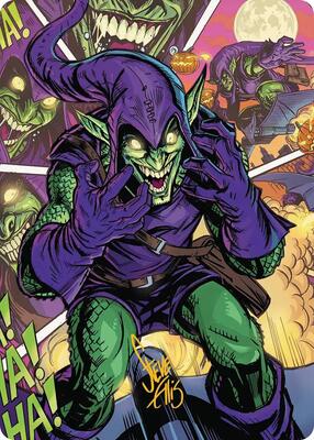 Green Goblin Art Card (49/54) (Gold-Stamped Signature) card from Art Series: Marvel's Spider-Man