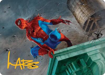 Spiders-Man, Heroic Horde Art Card (Gold-Stamped Signature) card from Art Series: Marvel's Spider-Man