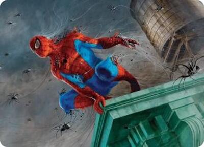 Spiders-Man, Heroic Horde Art Card card from Art Series: Marvel's Spider-Man