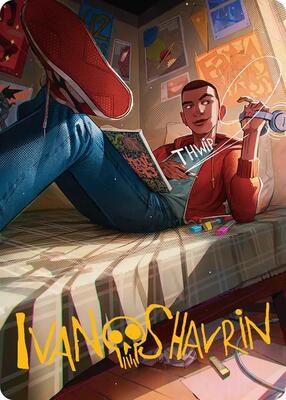 Miles Morales Art Card (Gold-Stamped Signature) card from Art Series: Marvel's Spider-Man