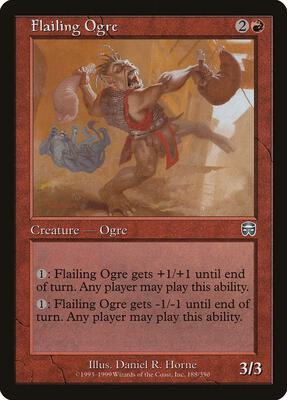 Flailing Ogre card from Mercadian Masques