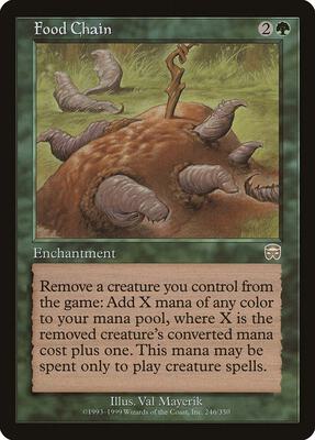 Food Chain card from Mercadian Masques