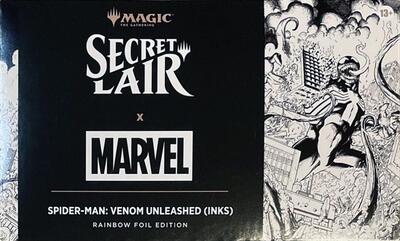 Secret Lair Drop: Secret Lair x Marvel's Spider-Man: Venom Unleashed (Inks) - Rainbow Foil Edition card from Secret Lair Drop Series