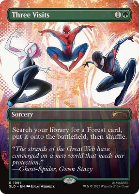 Three Visits card from Secret Lair Drop Series