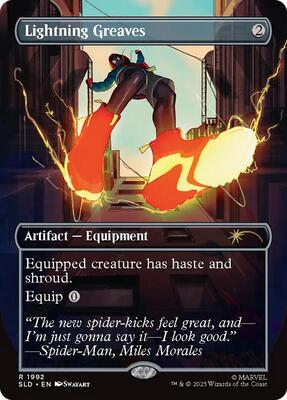 Lightning Greaves (1992) card from Secret Lair Drop Series