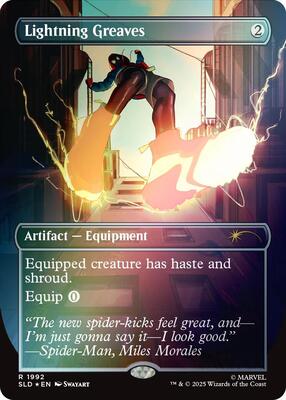 Lightning Greaves (1992) (Rainbow Foil) card from Secret Lair Drop Series