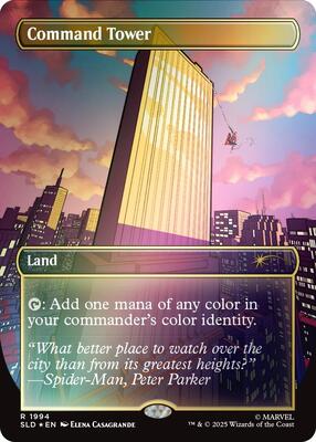 Command Tower (1994) (Rainbow Foil) card from Secret Lair Drop Series