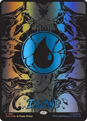 Island (1951) (Raised Foil) card from Secret Lair Drop Series