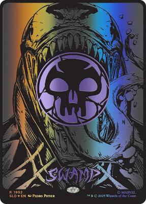 Swamp (1952) (Raised Foil) card from Secret Lair Drop Series