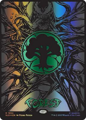 Forest (1954) (Raised Foil) card from Secret Lair Drop Series