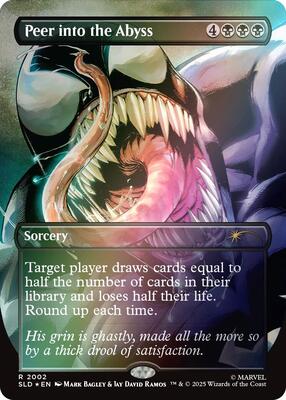 Peer into the Abyss (2002) (Rainbow Foil) card from Secret Lair Drop Series