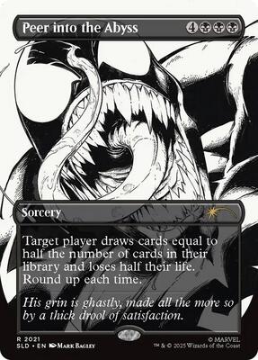 Peer into the Abyss (2021) card from Secret Lair Drop Series