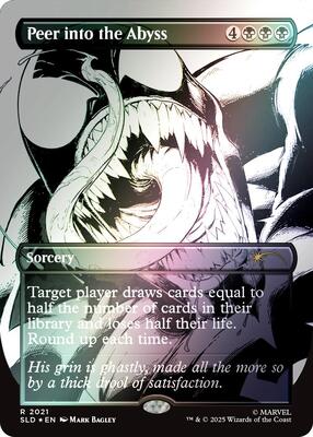Peer into the Abyss (2021) (Rainbow Foil) card from Secret Lair Drop Series