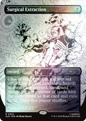 Surgical Extraction (2022) (Rainbow Foil) card from Secret Lair Drop Series