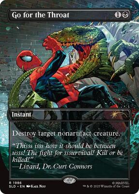 Go for the Throat card from Secret Lair Drop Series