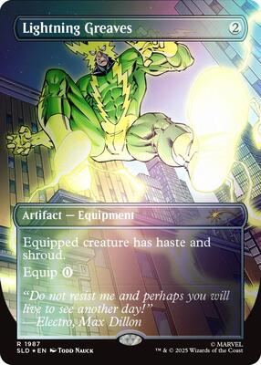 Lightning Greaves (1987) (Rainbow Foil) card from Secret Lair Drop Series