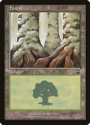 Forest (350) card from Mercadian Masques