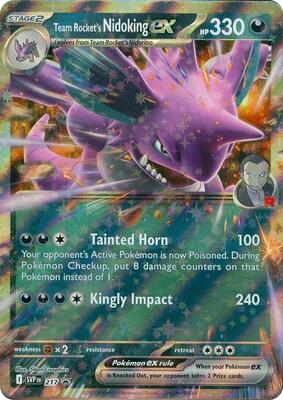 Team Rocket's Nidoking ex - 217 card from SV: Scarlet & Violet Promo Cards