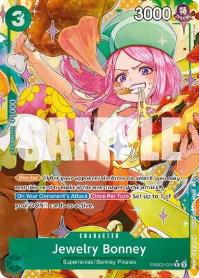 Jewelry Bonney - PRB02-004 (Alternate Art) card from Premium Booster -The Best- Vol. 2