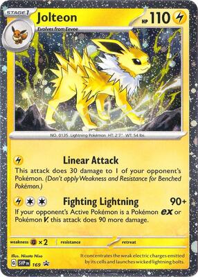Jolteon - 169 (Cosmos Holo) card from SV: Scarlet & Violet Promo Cards