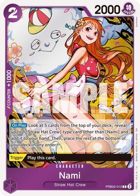 Nami card from Premium Booster -The Best- Vol. 2
