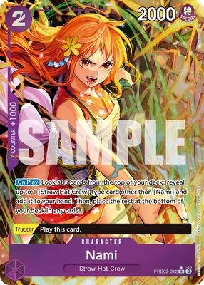 Nami (Alternate Art) card from Premium Booster -The Best- Vol. 2