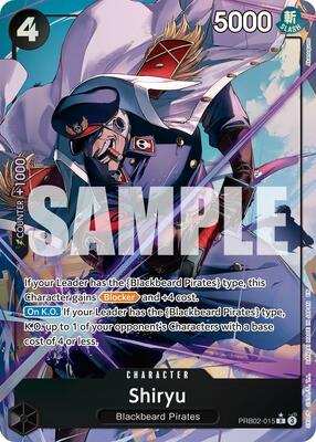 Shiryu (Alternate Art) card from Premium Booster -The Best- Vol. 2