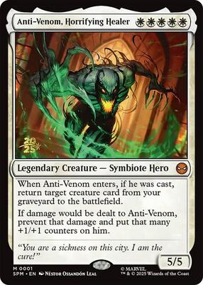 Anti-Venom, Horrifying Healer card from Prerelease Cards