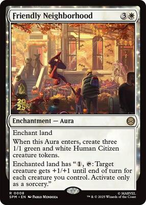 Friendly Neighborhood card from Prerelease Cards